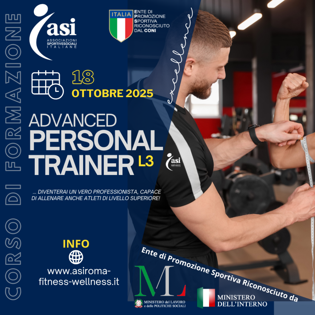 Il corso Personal Trainer terzo livello CONI ti renderà un professionista altamente qualificato, pronto a distinguerti e ad eccellere nel tuo settore